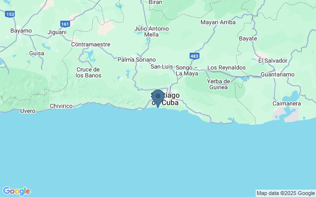 Kaart met locatie Castillo de San Pedro de la Roca